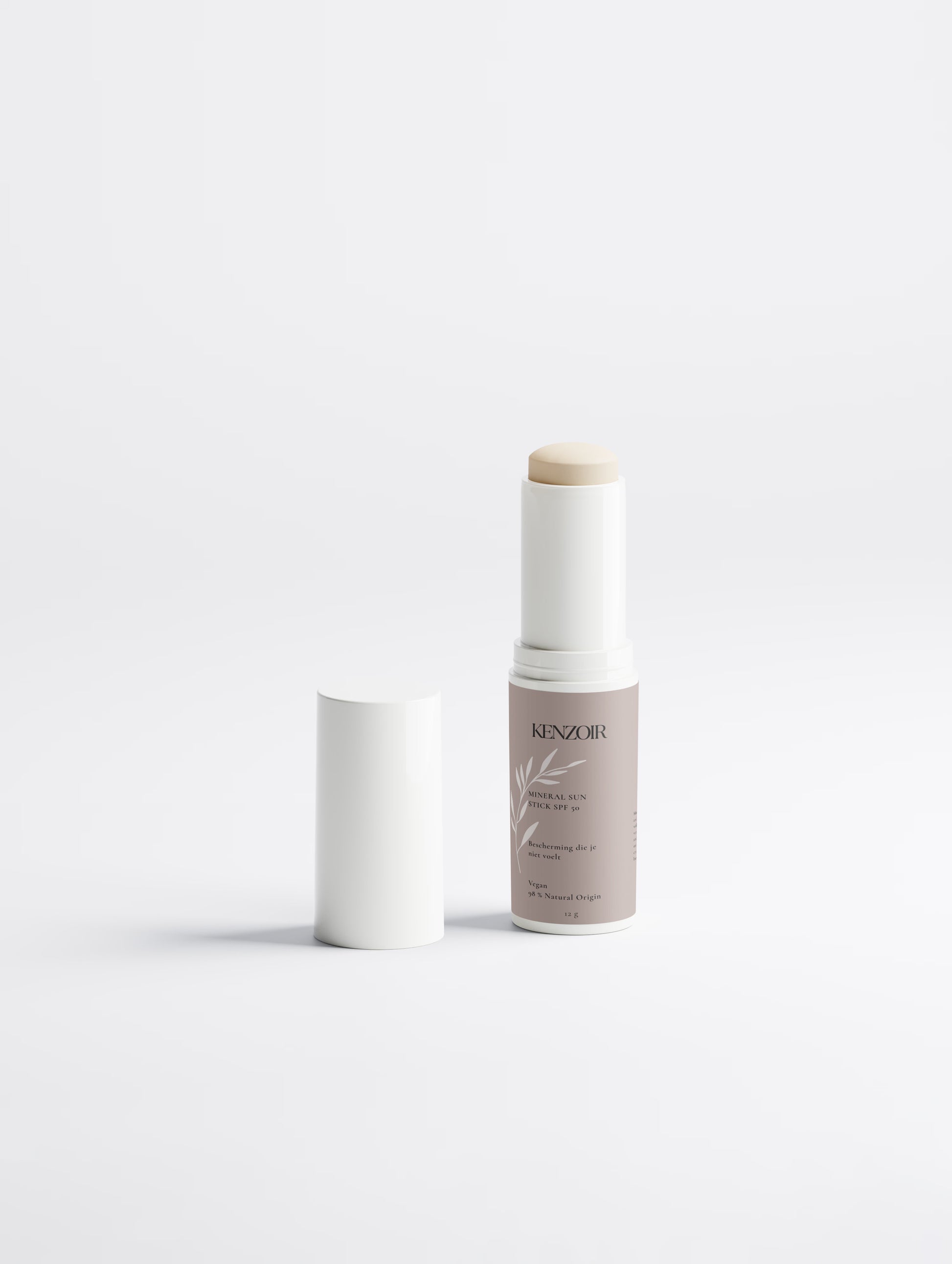 Mineral Sun Stick SPF50 zonder verpakking — transparante finish